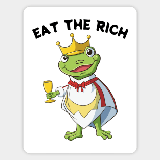 Eat The Rich Frog Magnet